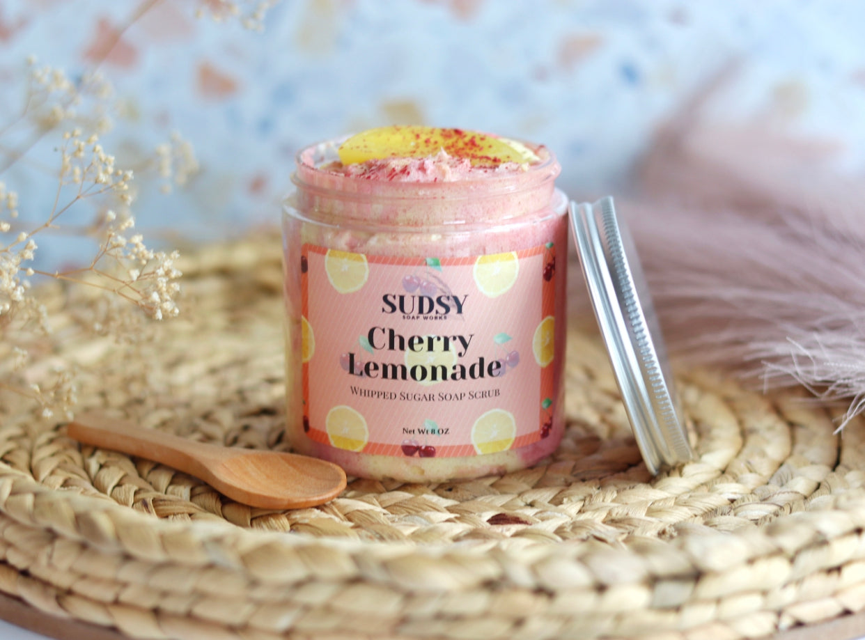 Cherry Lemonade Whipped Sugar Scrub