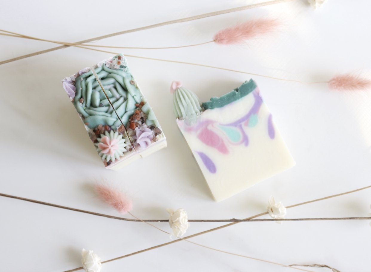 Succulent soap bar gift