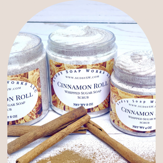 Cinnamon Roll Whipped Soap Scrub