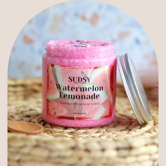 Watermelon Lemonade Whipped Sugar Scrub