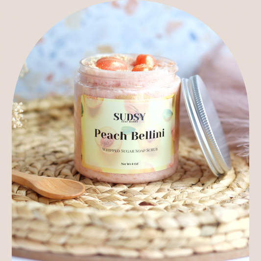 Peach Bellini Whipped Sugar Scrub