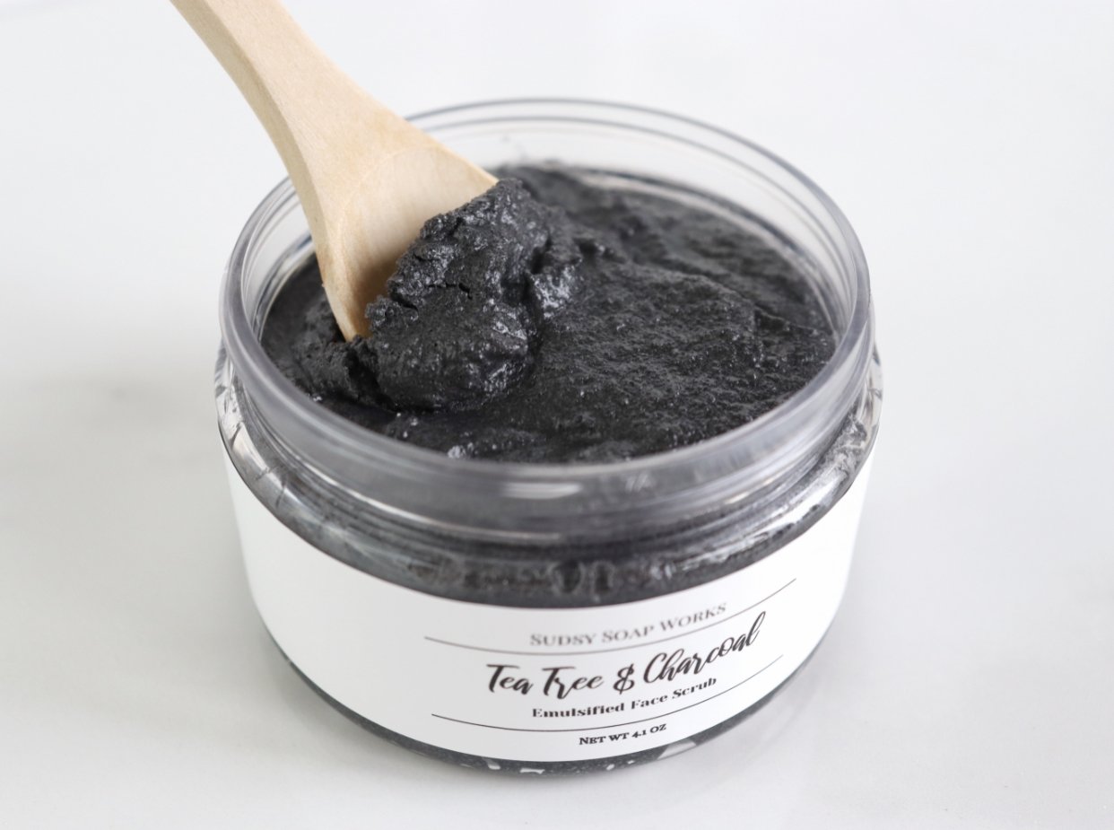 Tea Tree & Charcoal Emulsified Face Scrub